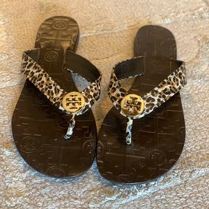 Tory Burch Thora Thong Sandal - cheetah print